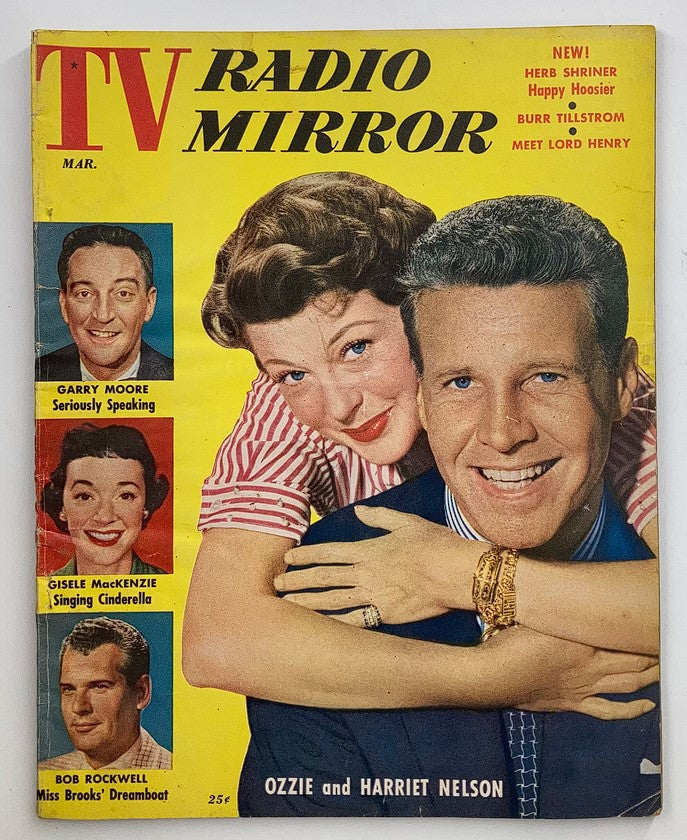 VTG TV Radio Mirror Magazine March 1955 Ozzie and Harriet Nelson No Label