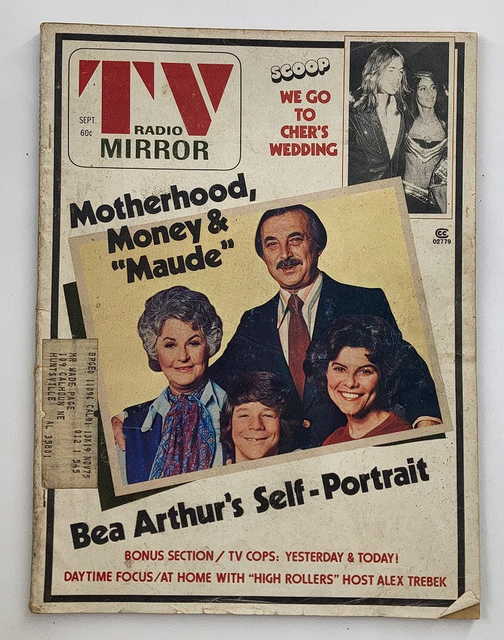 VTG TV Radio Mirror Magazine September 1975 Bea Arthur's Self Portrait