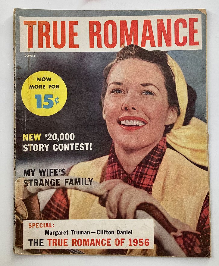 VTG True Romance Magazine October 1956 The True Romance of 1956 No Label