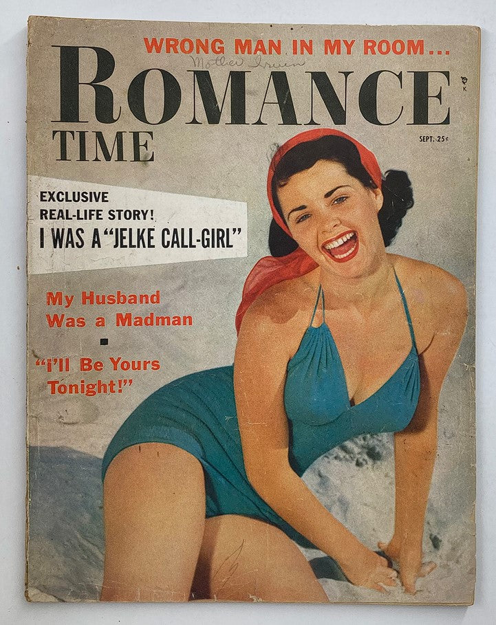 VTG Romance Time Magazine September 1955 I Was A 'Jelke Call-Girl' No Label