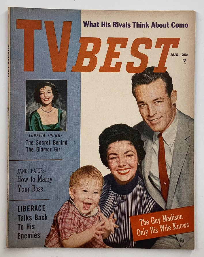 VTG TV Best Magazine August 1956 Vol 1 #5 Guy Madison Will Bill Hickok No Label