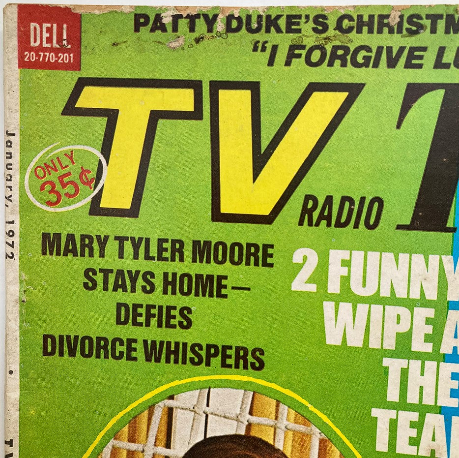 VTG TV Radio Talk Magazine January 1972 Mary Tyler Moore, Sandy Duncan No Label