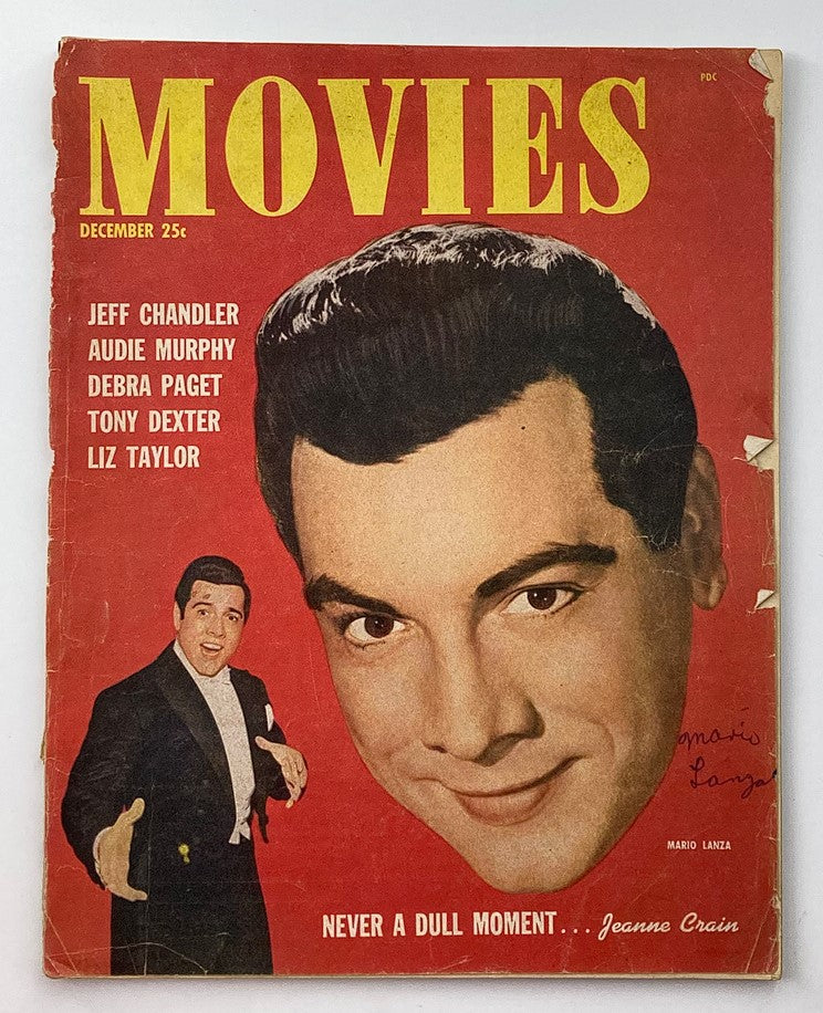 VTG Movies Magazine December 1951 Vol 1 #11 Mario Lanza, Liz Taylor No Label