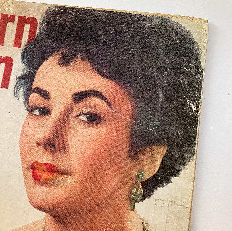 VTG Modern Screen Magazine March 1952 Portrait of Elizabeth Taylor No Label