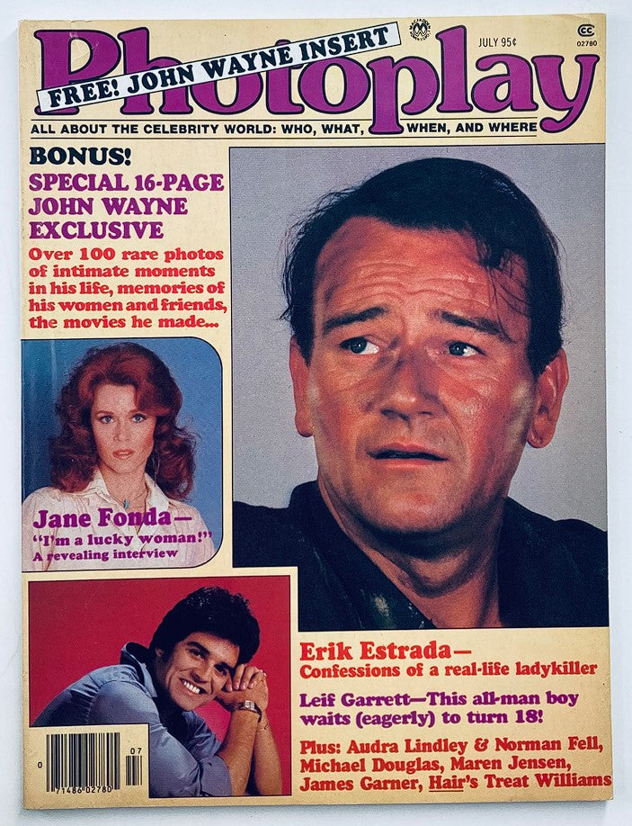 VTG Photoplay Magazine July 1979 Vol 93 #5 John Wayne, Jane Fonda No Label