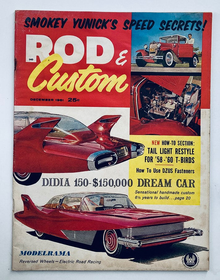 VTG Rod & Custom Magazine December 1961 Vol 9 #8 Modelrama Reversed No Label