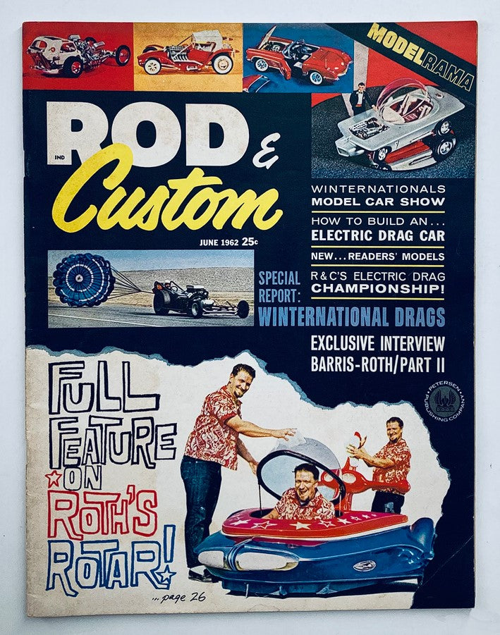 VTG Rod & Custom Magazine June 1962 Vol 10 #2 Winternational Drags No Label