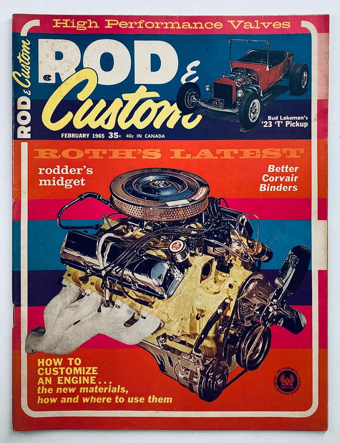 VTG Rod & Custom Magazine February 1965 Vol 12 #10 Rodder's Midget No Label