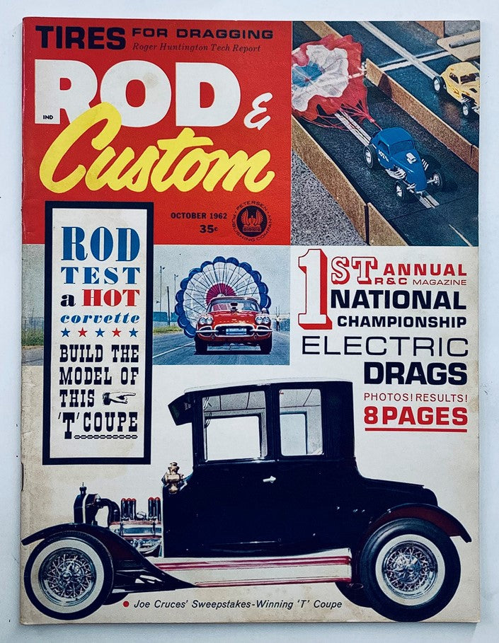 VTG Rod & Custom Magazine October 1962 Vol 10 #6 Rod Test A Corvette No Label