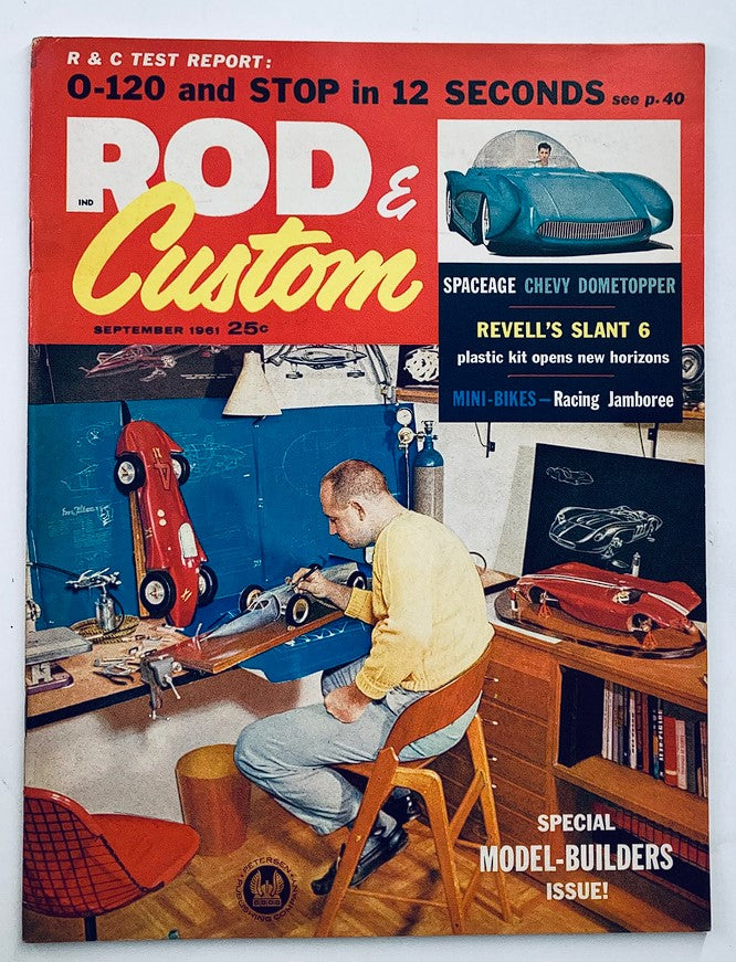 VTG Rod & Custom Magazine September 1961 Spaceage Chevy Dometopper No Label