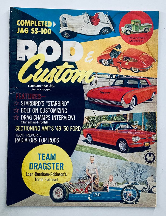 VTG Rod & Custom Magazine February 1963 Vol 10 #10 Bolt-On Customizing No Label