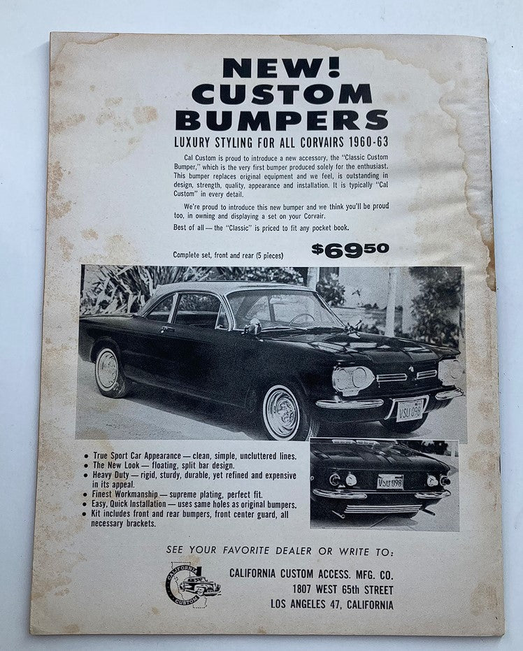 VTG Rod & Custom Magazine February 1963 Vol 10 #10 Bolt-On Customizing No Label