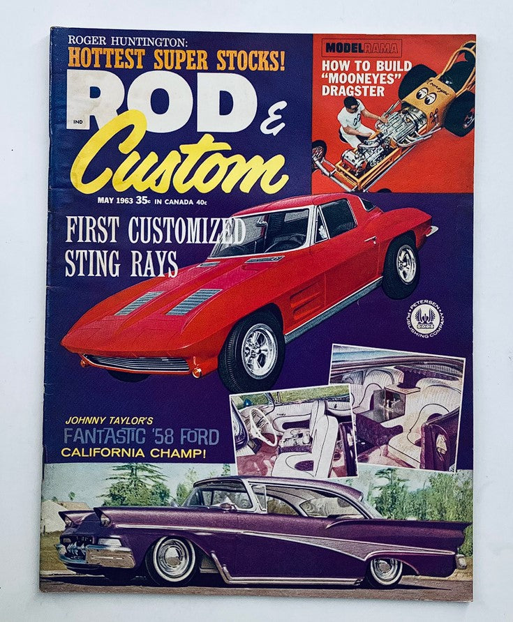 VTG Rod & Custom Magazine May 1963 Vol 11 #1 Fantastic '58 Ford No Label