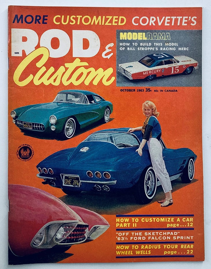 VTG Rod & Custom Magazine October 1963 Vol 11 #6 How To Customize a Car No Label