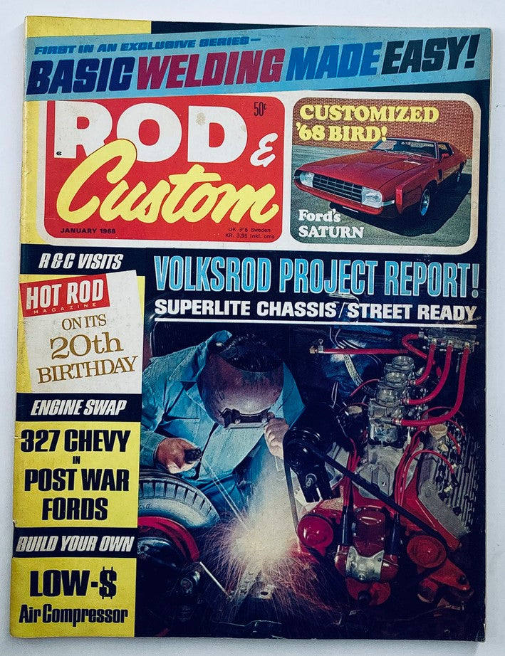 VTG Rod & Custom Magazine January 1968 Vol 16 #1 327 Chevy Post War No Label