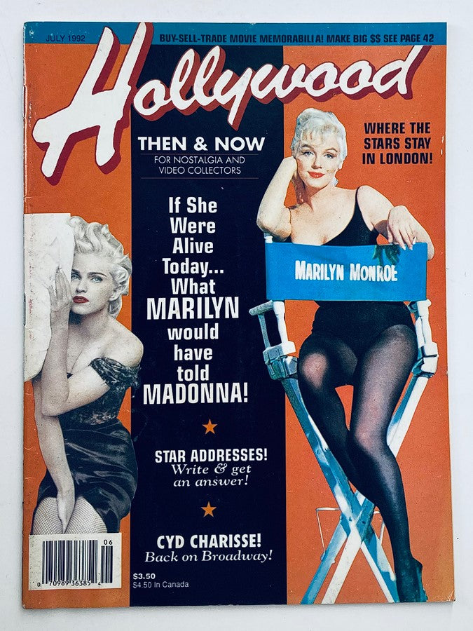 Hollywood Then & Now Magazine June 1992 Vol 25 #5 Marilyn Monroe & Madonna