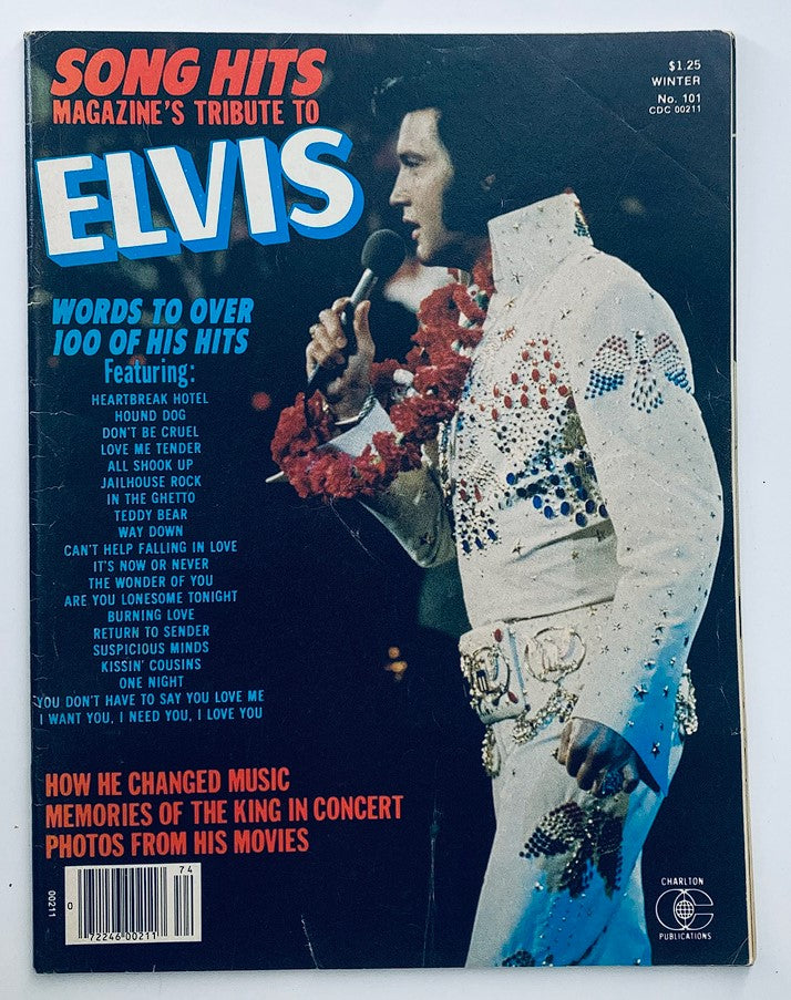 VTG Song Hits Magazine Winter 1977 No. 101 Tribute To Elvis Presley No Label