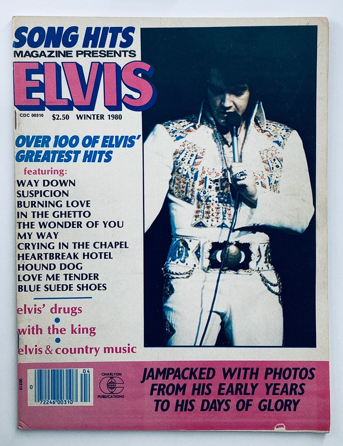 VTG Song Hits Magazine Winter 1980 Presents Elvis Presley No Label