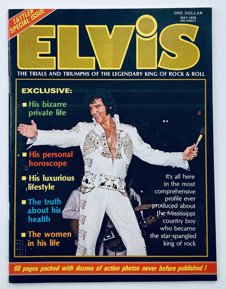 VTG The National Tattler Magazine May 1976 Elvis Presley No Label