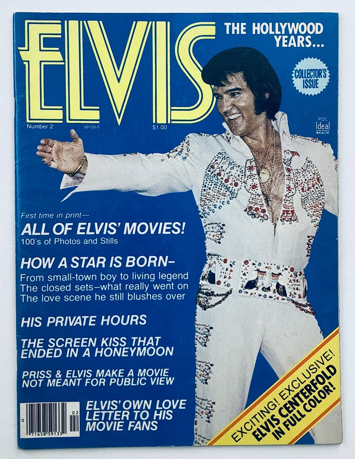 VTG 1978 No. 2 Elvis Presley The Hollywood Years w Poster No Label