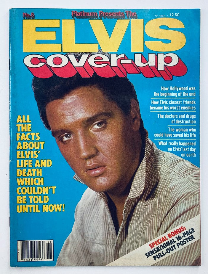 VTG Platinum Presents No. 8 1980 Elvis Presley Cover-Up w Poster No Label