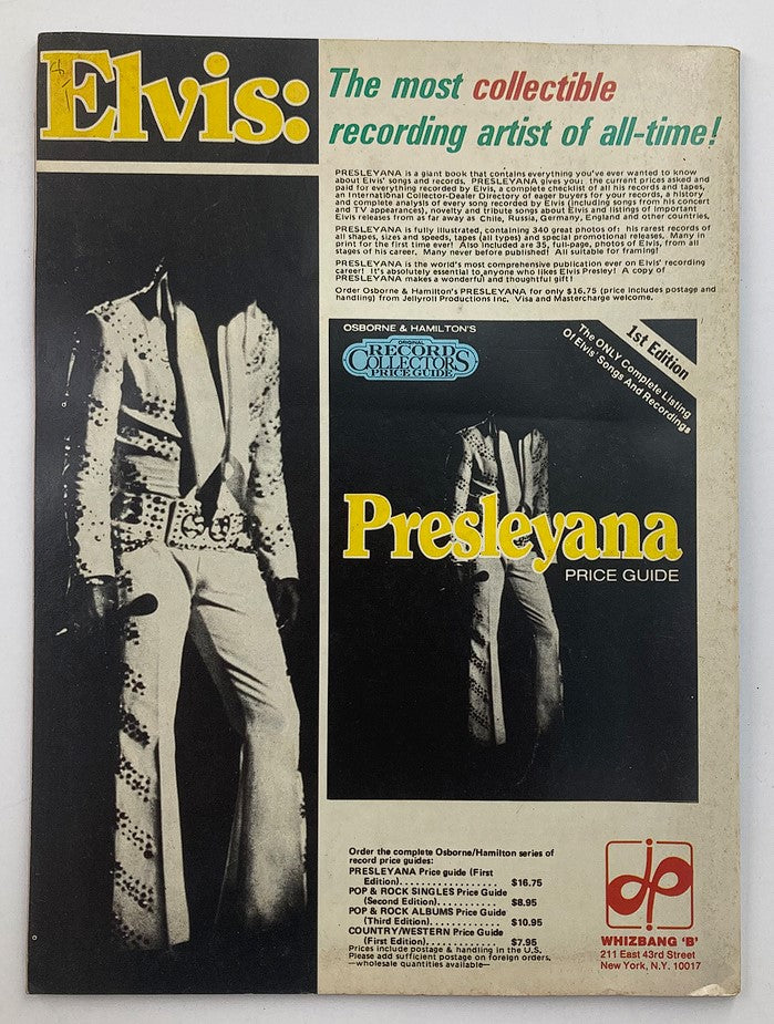 VTG Platinum Presents No. 8 1980 Elvis Presley Cover-Up w Poster No Label