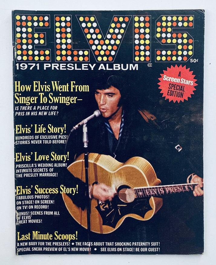 VTG Screen Stars Magazine 1971 Elvis Presley Album No Label