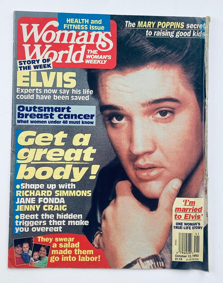 Woman's World Magazine October 12 1993 Vol 14 #41 Elvis Presley No Label