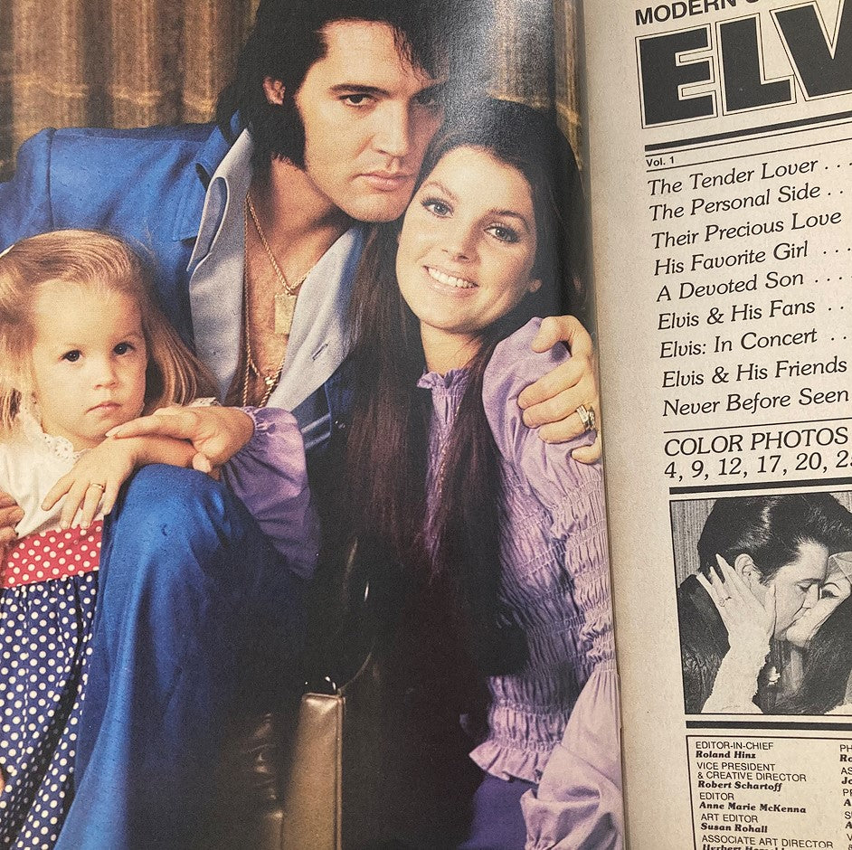 VTG Modern Screen Magazine 1980 #5 Elvis Presley Photo Album w Poster No Label