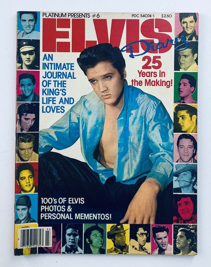 VTG Platinum Magazine 1979 #6 Presents Elvis Presley Diary w Poster No Label