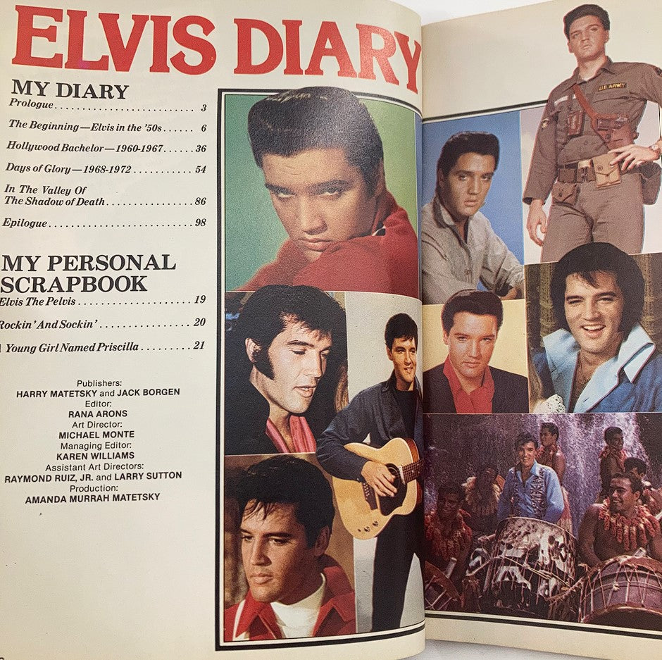 VTG Platinum Magazine 1979 #6 Presents Elvis Presley Diary w Poster No Label