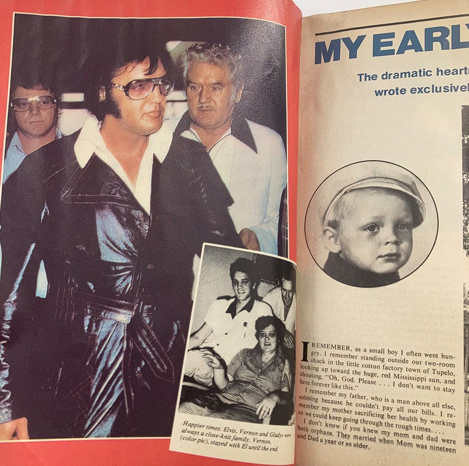 VTG Photoplay Magazine 1977 Elvis Presley A Tribute w Poster No Label