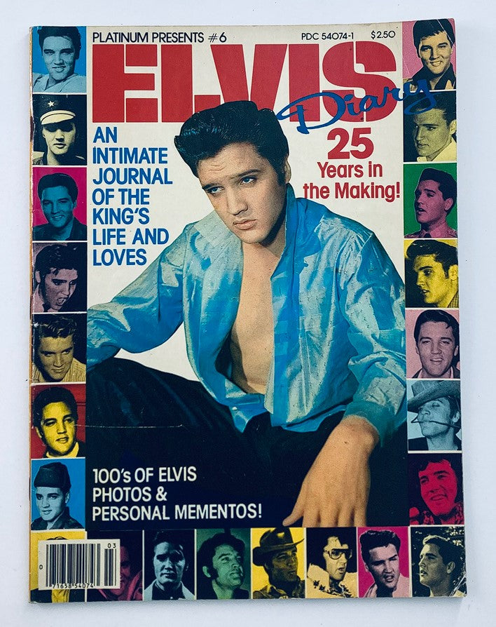 VTG Platinum Magazine 1979 #6 Elvis Presley Diary w Poster No Label