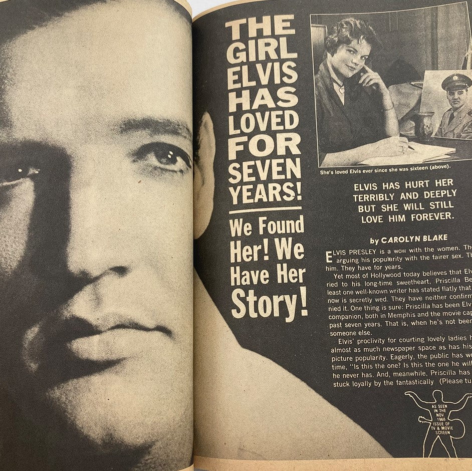 VTG 1979 The Elvis Presley Years 42 Loving Stories Magazine w Poster No Label