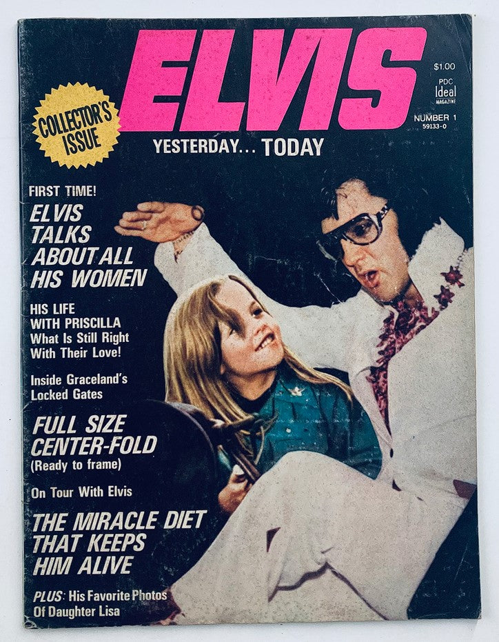 VTG 1975 Yesterday Today Elvis Presley His Untold Life Story w Poster No Label