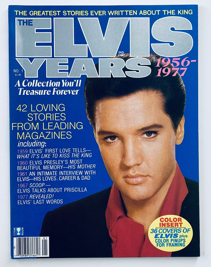 VTG Sterling Magazine 1977 The Elvis Presley Years 1956-1977 w Poster No Label