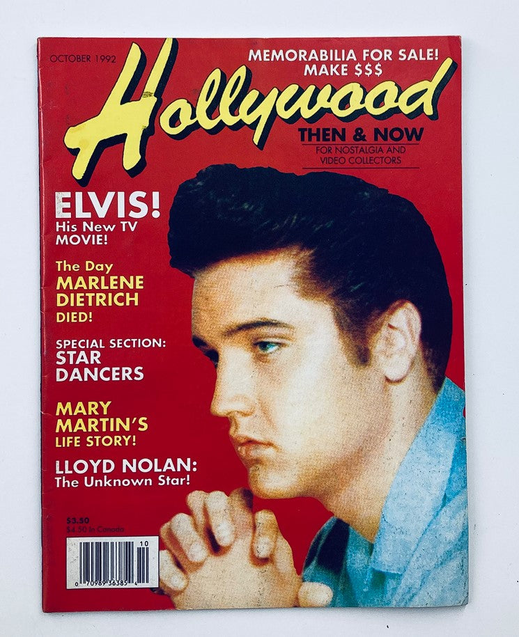 Hollywood Magazine Then & Now October 1992 Vol 25 #8 Elvis Presley No Label