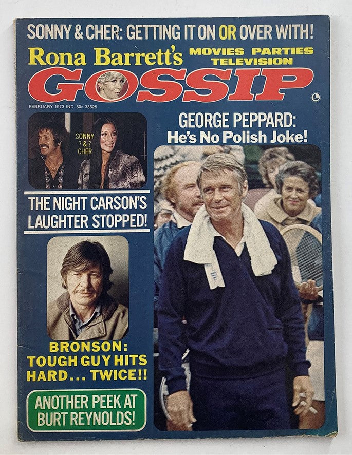 VTG Rona Barrett's Gossip U.S. Magazine February 1973 George Peppard No Label