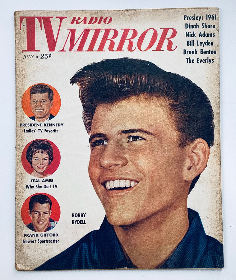 VTG TV Radio Mirror Magazine July 1961 Vol 56 #2 Bobby Rydell No Label