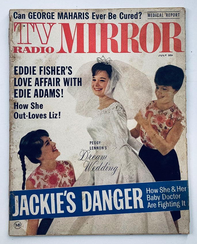 VTG TV Radio Mirror Magazine July 1963 Vol 60 #2 Peggy Lennon Wedding No Label