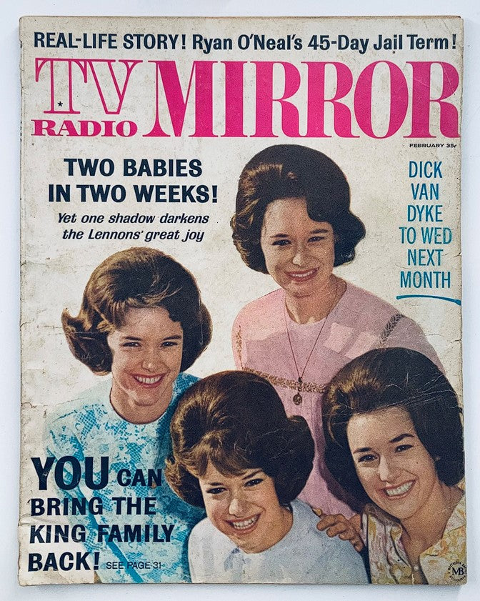 VTG TV Radio Mirror Magazine February 1966 Vol 65 #3 The Lennons' Joy No Label