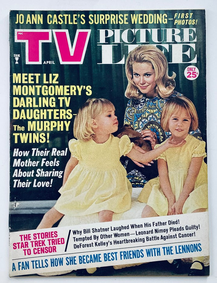 VTG TV Picture Life Magazine April 1968 Vol 13 #4 Liz Montgomery No Label