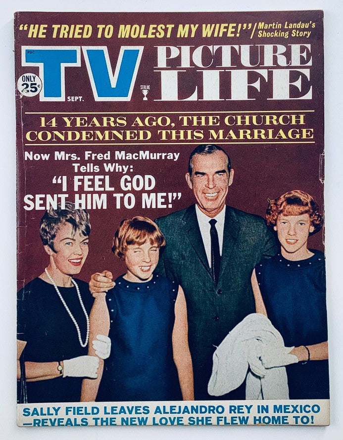 VTG TV Picture Life Magazine September 1968 Vol 13 #9 Fred MacMurray No Label