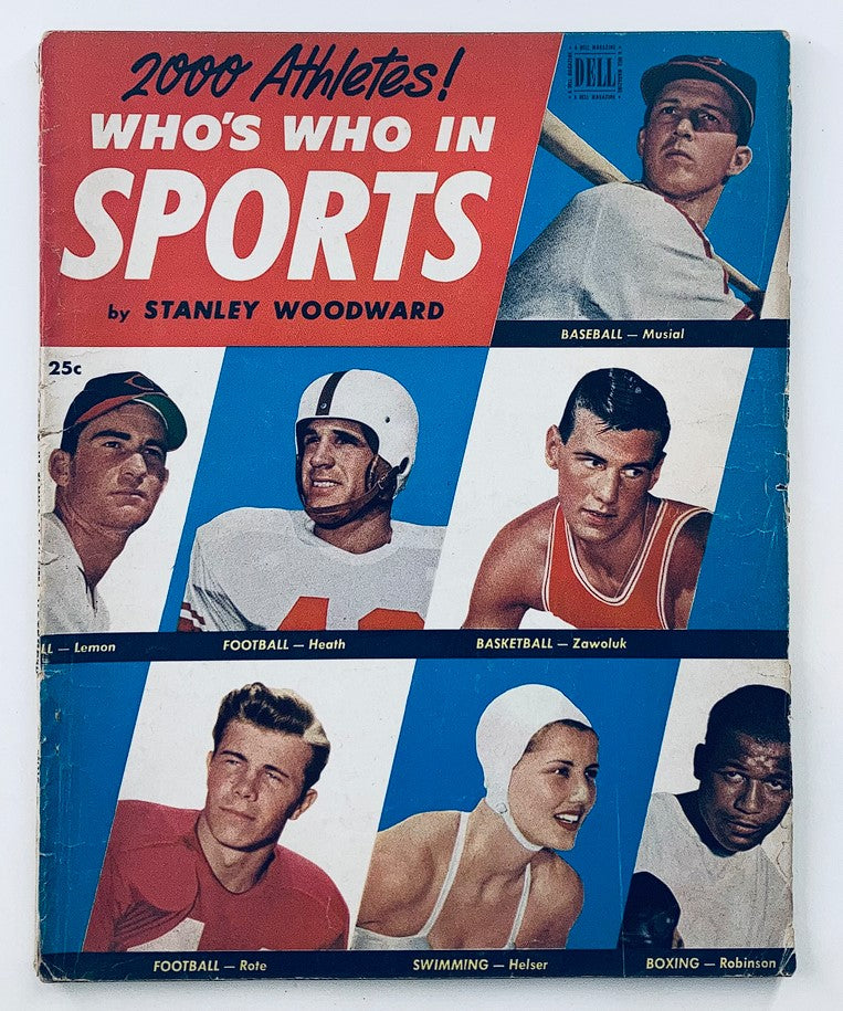 VTG Dell Magazine Who's Who in Sports 1952 George Connor, Bob Evans No Label