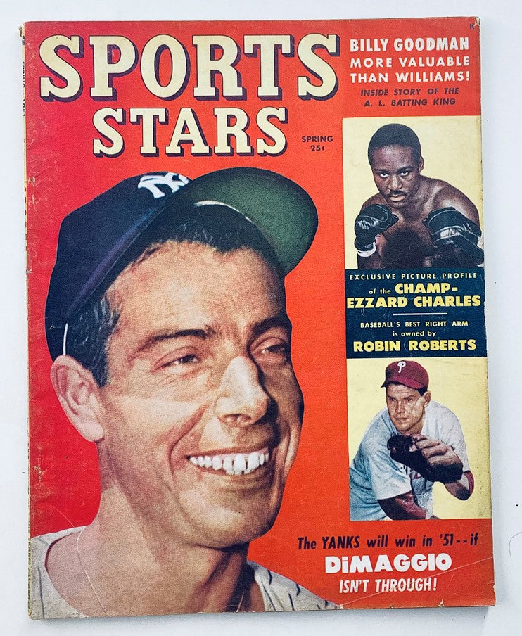 VTG Sports Stars Magazine Spring 1951 Vol 4 #1 Joe DiMaggio No Label