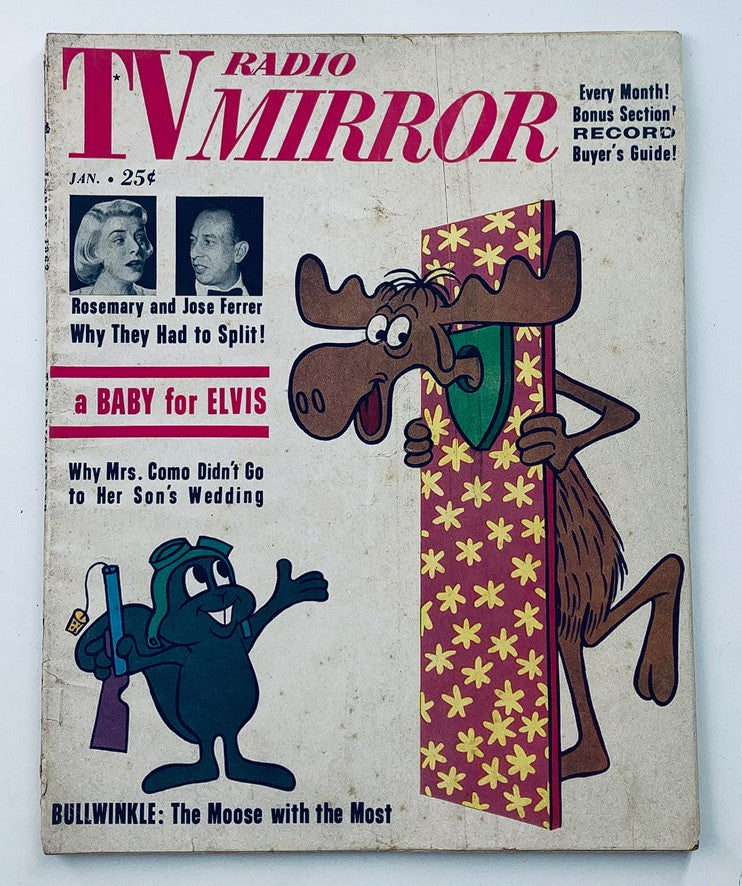 VTG TV Radio Mirror Magazine January 1962 Rosemary and Jose Ferrer No Label