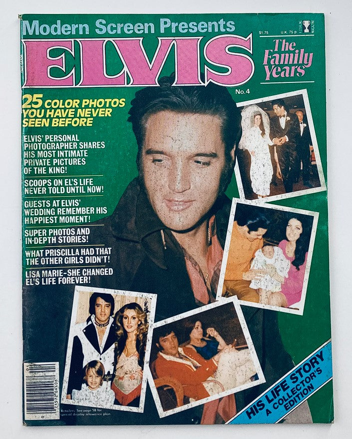 VTG Modern Screen Magazine 1979 No. 4 Elvis Presley The Family Years No Label