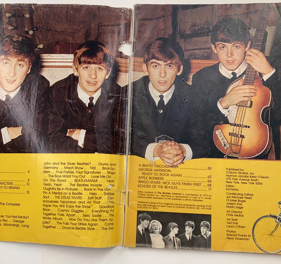 VTG The Beatles Forever Magazine 1980 John, Paul, George & Ringo No Label