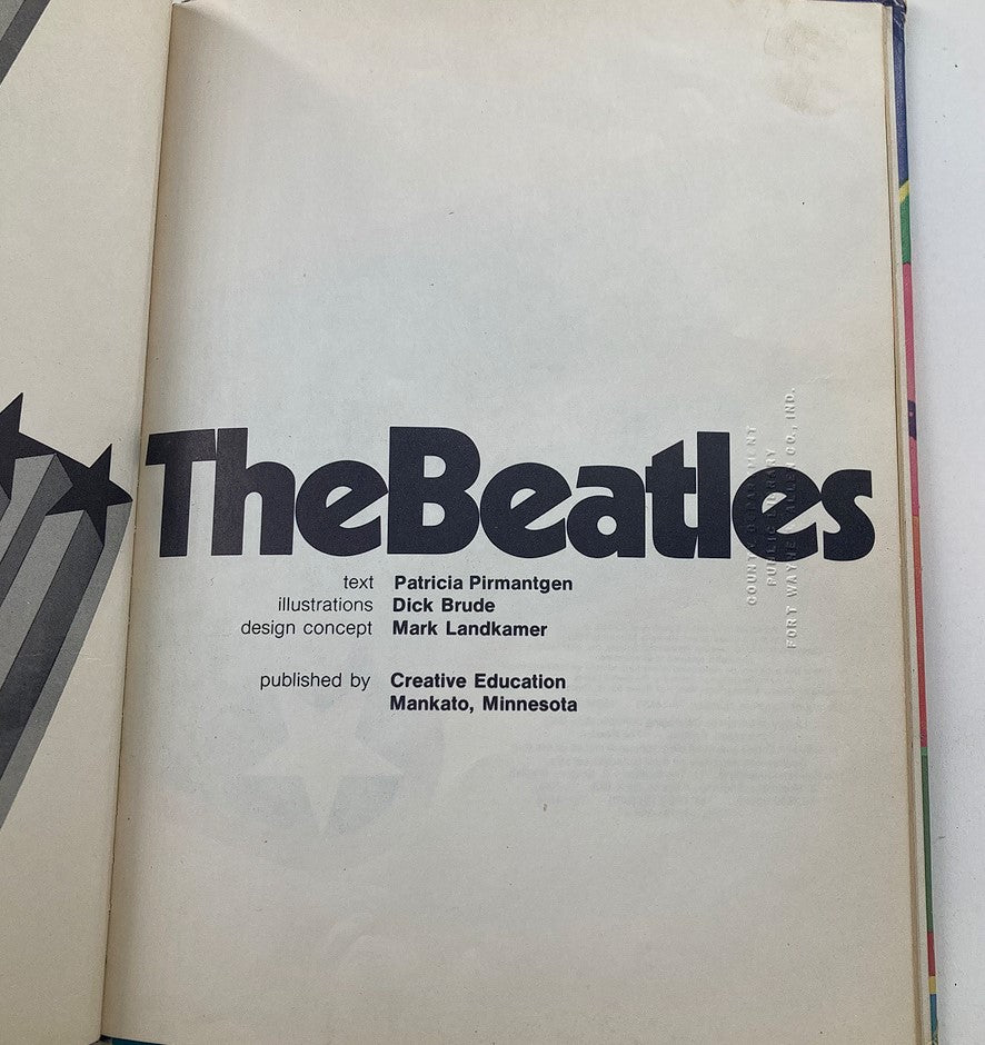 VTG 1975 The Beatles Rock 'n Pop Stars Biography Library Book No Label