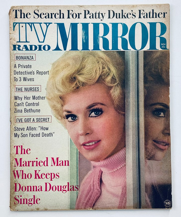 VTG TV Radio Mirror Magazine November 1964 Vol 62 #6 Donna Douglas No Label